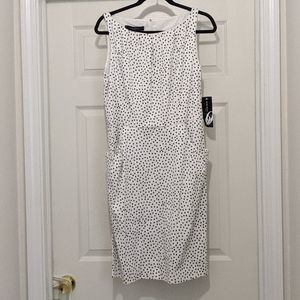Nine West NWT Polka Dot Career Sleeveless dress